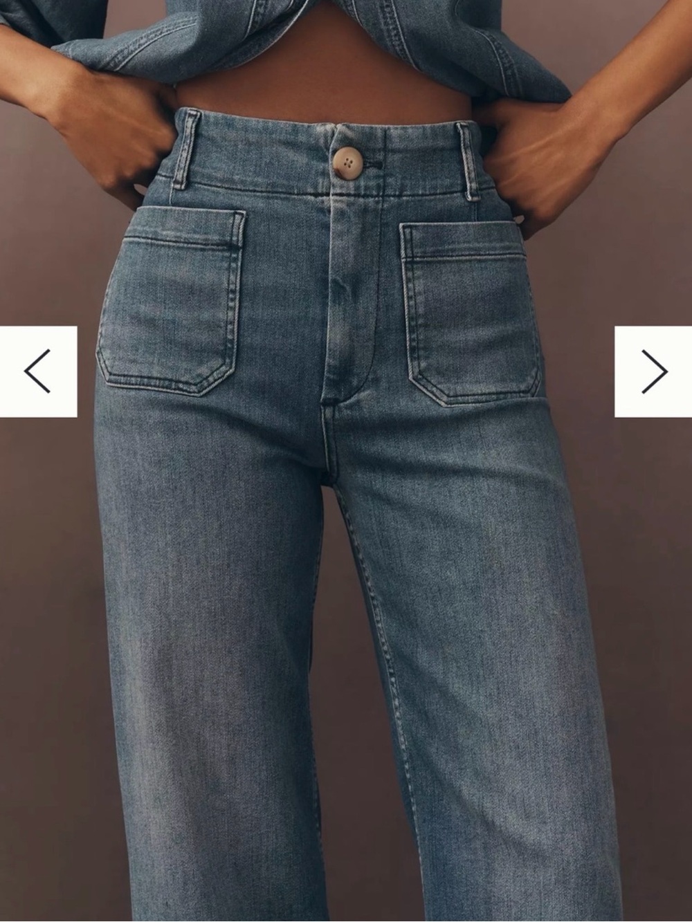 Anthropology Maeve Colette High Rise Wide Leg Jeans